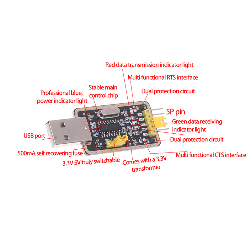 Modul Port Serial CH340G Konve - Home Automation Arduino ulasan dan harga